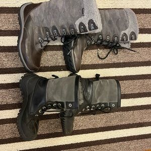 Timberland size 7 woman’s tall winter boots. Really warm.